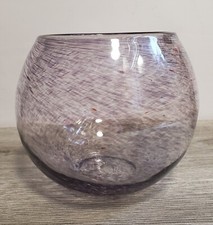 Amethyst & Clear Large Glass