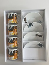 Espresso cup & saucer set by Graham Knuttel for Tipperary Crystal . BRAND NEW