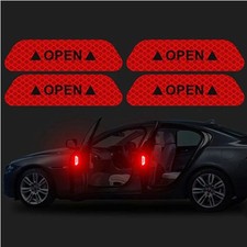 4x Red Reflective Tape Open