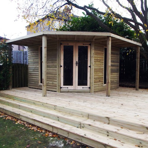 Heavy duty corner house loglap - duty,