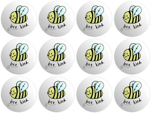 Bee kind button pin - x,