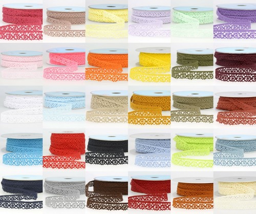 Cotton lace ribbon - cotton,