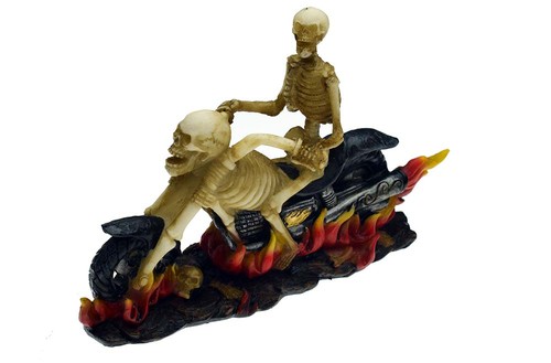 Skull motorbike - skull, on