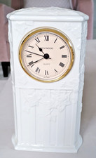 VINTAGE CLOCK WEDGWOOD QUARTZ CERAMIC GARDEN/IVY DESIGN CREAM