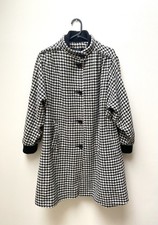 Vintage wool houndstooth coat