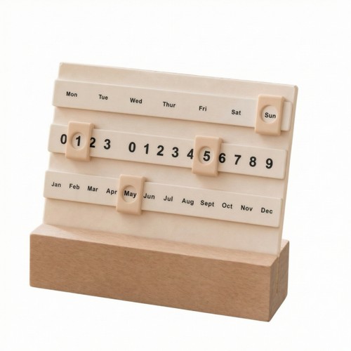 Wooden perpetual calendar - perpetual,