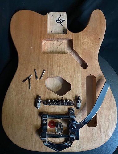Body telecaster with bigsby - body,
