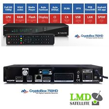 AB CryptoBox 750 HD DVB-S/S2 H265 HEVC Full HD 1080p CI CA LAN IPTV DLNA PVR VFD