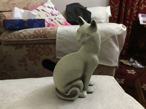 Stoneware cat tall in - stoneware, tall.in