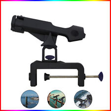 Adjustable Fishing Rod Holder Rail Clamp-on Pole Bracket For Boat High Impact UK