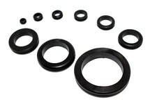 Open Grommets 6mm - 50mm Rubber Wiring Cable Electrical Grommet Black