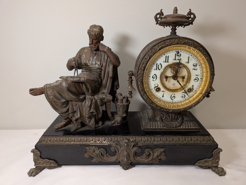 Antique ansonia philosopher - antique,
