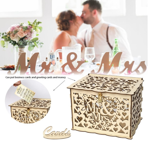 Wedding card box wooden - wedding,