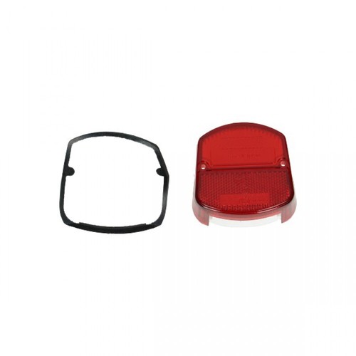 Tail light glass - glass, rubber