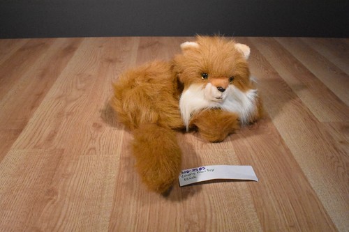 Red fox laying down plush - plush, with