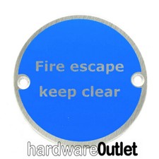 20 x ROUND FIRE DOOR SIGNS