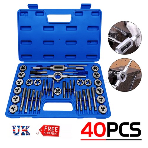 40pc tap and die set - set, alloy