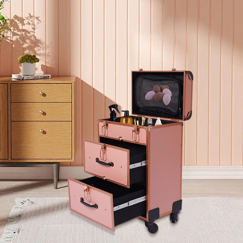 Rolling makeup case - rolling,