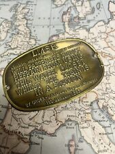 Rare brass sign LMRS London Midland Scottish Railway very collectable 1