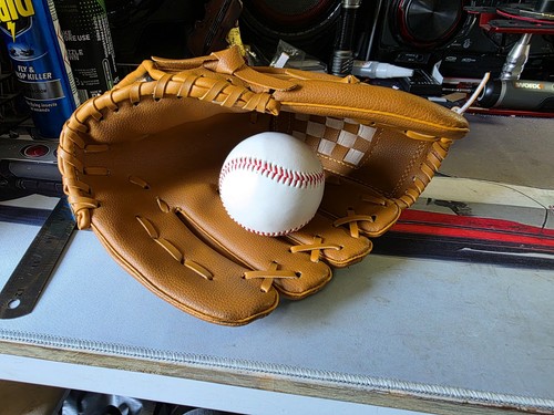 Baseball and - and, glove