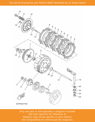 Yamaha ball 93505 16844 - ball,, oem