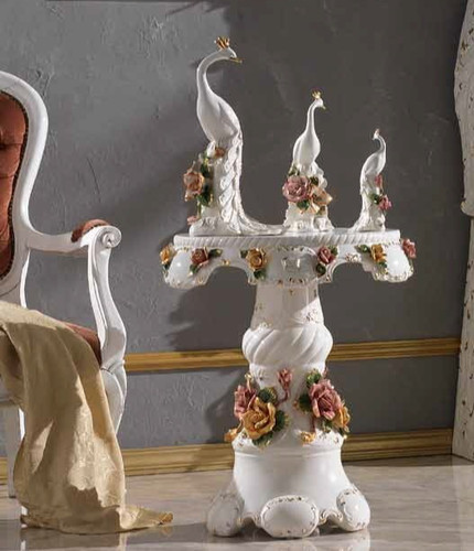 White living room table - white,