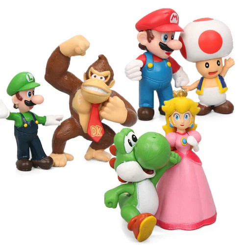 6pcs set super mario - 6pcs/set,
