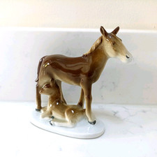 Vintage China Horse with Foal