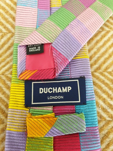 Duchamp silk tie - duchamp,