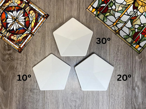 Pentagon stained glass - pentagon,