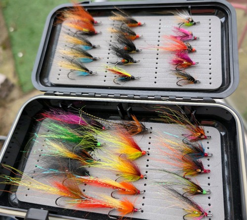 Box salmon fly doubles - of,