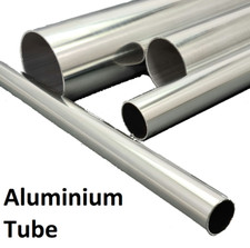 Aluminium Polished Round Tube Pipe - 6mm upto 102mm - 0.25 Metre 0.5 Metre 1m