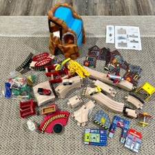 Kidkraft Waterfall Mountain Wooden Train Set Lot Approx 100 Pieces Incomplete