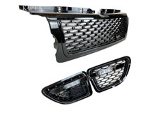 Autobiography Black Grille Side Vents Fits Range Rover Sport 2005-9 L320 Gloss