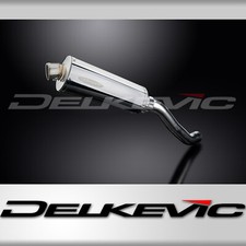 Kawasaki Z750 2004-2006 Delkevic Slip On 14" Oval Stainless Exhaust Muffler Kit