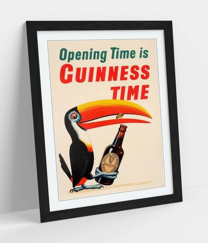 Vintage guinness time poster - vintage,