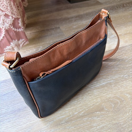 Vintage rowallan blue - blue, tan