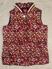 Oilily Girls 140 US 9/10 Multicolor Circles Down Puffer Vest Jacket