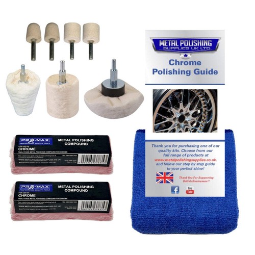 Drill chrome metal polishing - chrome,