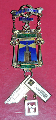 Masonic past master jewel - past, master's