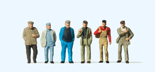 Preiser 14087 walking workers - preiser,