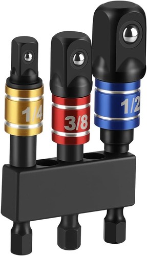 Impact socket adapter set - impact, 1/4"