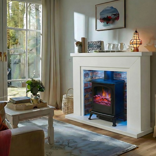 Electric fireplace suite with - fireplace,