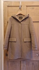 Zara Wool Blend Coat, Taupe Camel, Size S