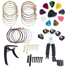  Guitar Capo String Plectrum Accessories Set Guitar String Winder Picks Holder