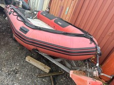 4.3M Quicksilver Sib (Inflatable Rib) Aluminium Floor Boat
