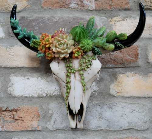 Floral animal skull with - animal,