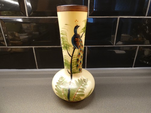 Vintage opaline hand painted - opaline,