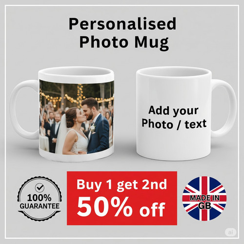 Custom mug with photo - custom, text