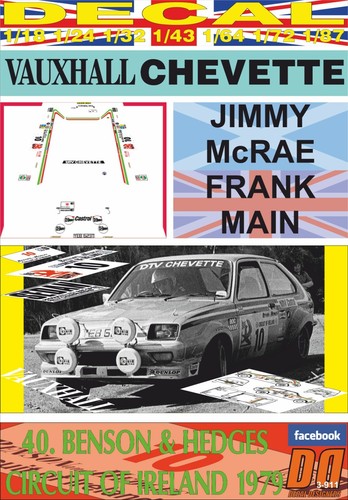 Decal vauxhall chevette 2300 - decal,